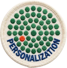 Merit badge: personalization