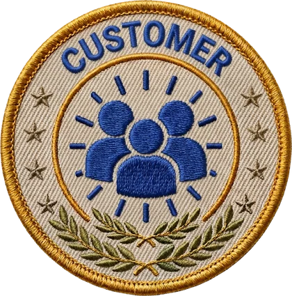 Embroidered patch: Customer