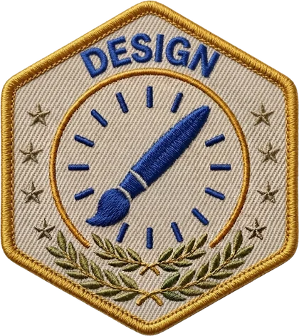 Embroidered patch: Design