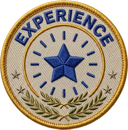Embroidered patch: Experience